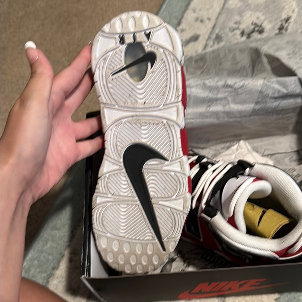 Nike Red and Black Air Sneakers - Picture 3 of 4